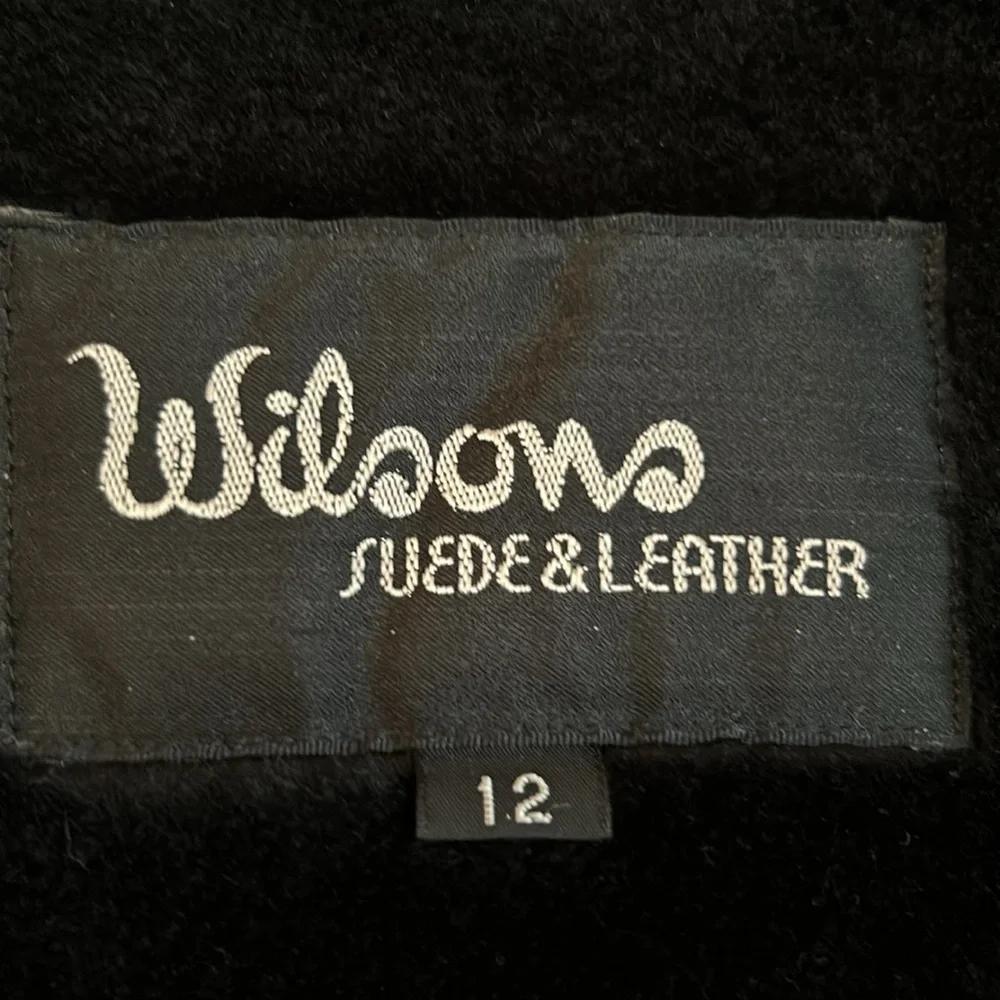 Wilsons Suede & Leather-Black Leather Jacket-Size 12-Excellent Condition - Picture 7 of 11